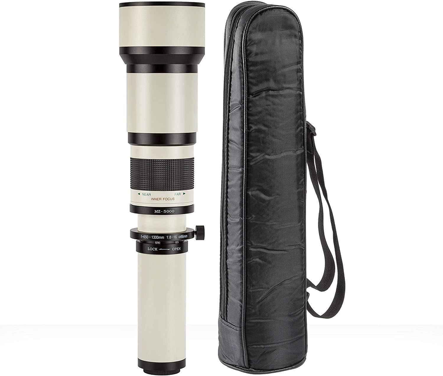 Acuvar Telephoto Zoom Lens 650-1300mm for Nikon D5500 D3300 D3200